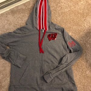 Pink Wisconsin Badgers hoodie